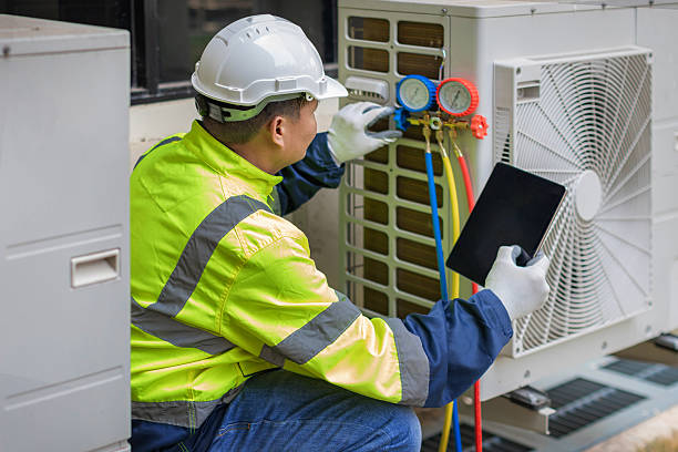 Professional Heat Pump Repair technician working in Ardmore, PA